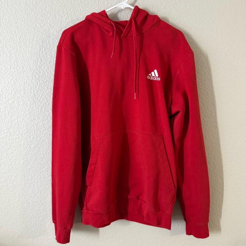 Adidas Red Pullover Hoodie